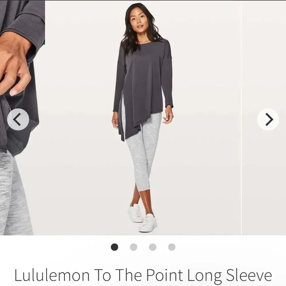 LULULEMON | to the point long sleeve periwinkle blue top